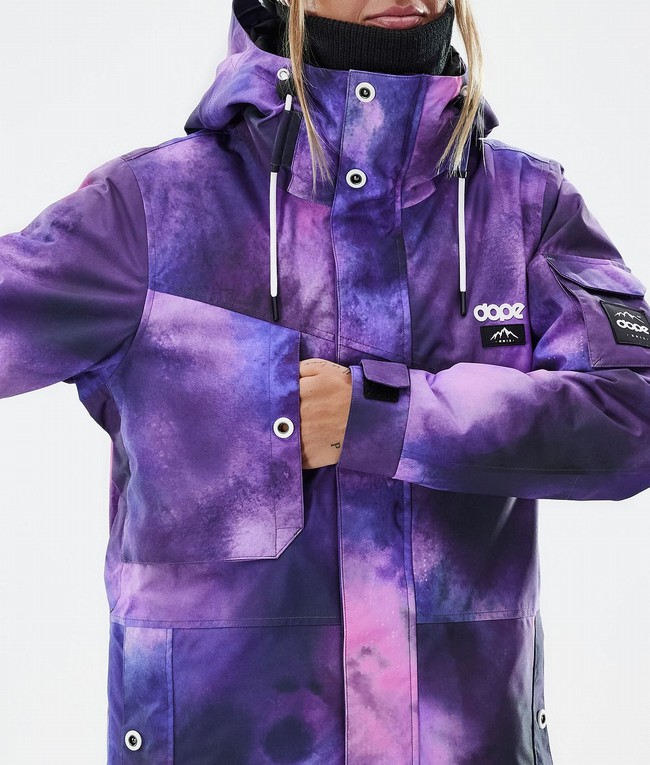 Women Dope Adept W Snowboard Jackets Purple | ZROENBX-16