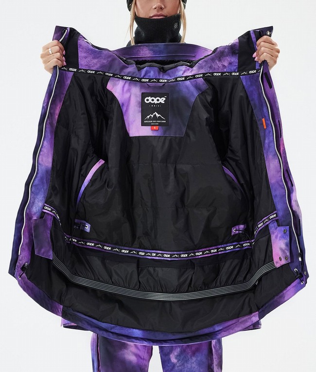 Women Dope Adept W Snowboard Jackets Purple | ZROENBX-16