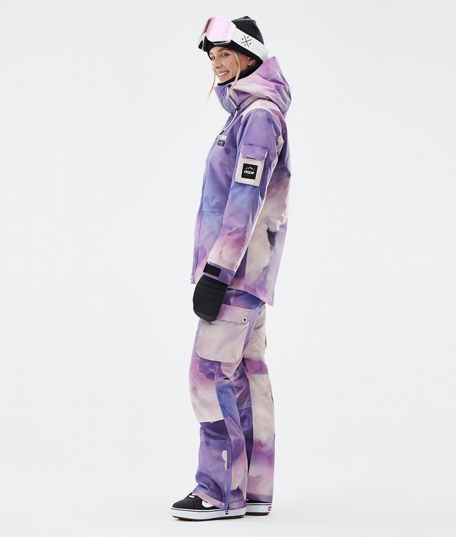 Women Dope Adept W Snowboard Jackets Purple | OQWANKY-87