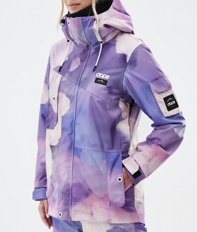 Women Dope Adept W Snowboard Jackets Purple | OQWANKY-87