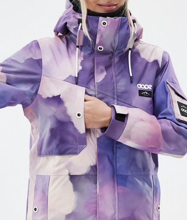 Women Dope Adept W Snowboard Jackets Purple | OQWANKY-87