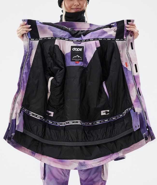 Women Dope Adept W Snowboard Jackets Purple | OQWANKY-87