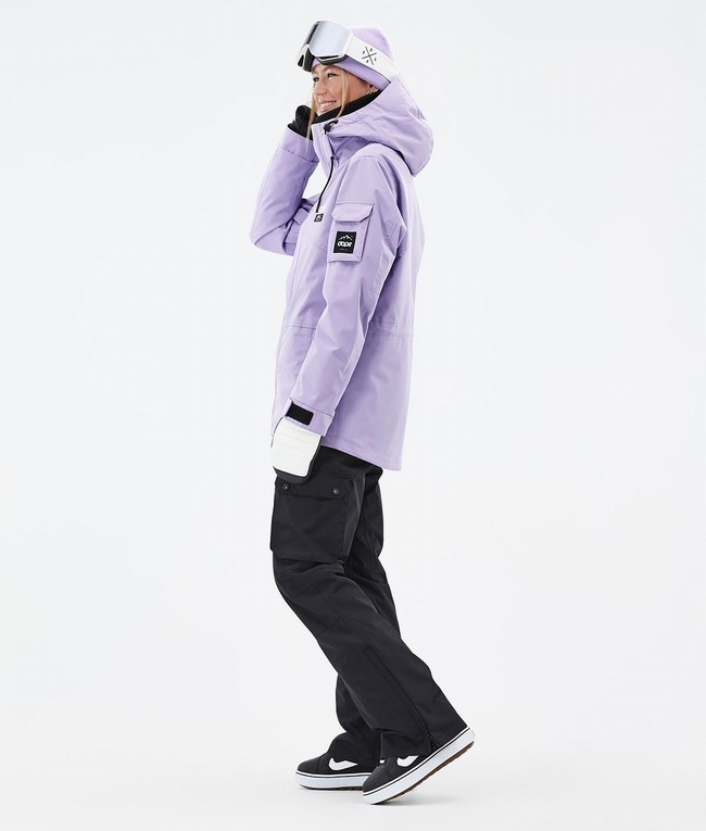 Women Dope Adept W Snowboard Jackets Purple | REUAVKS-70