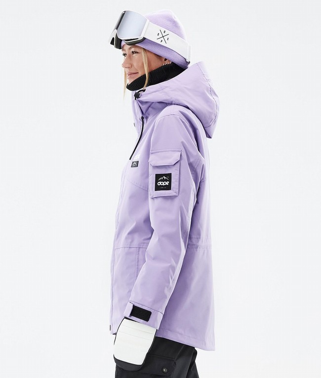 Women Dope Adept W Snowboard Jackets Purple | REUAVKS-70