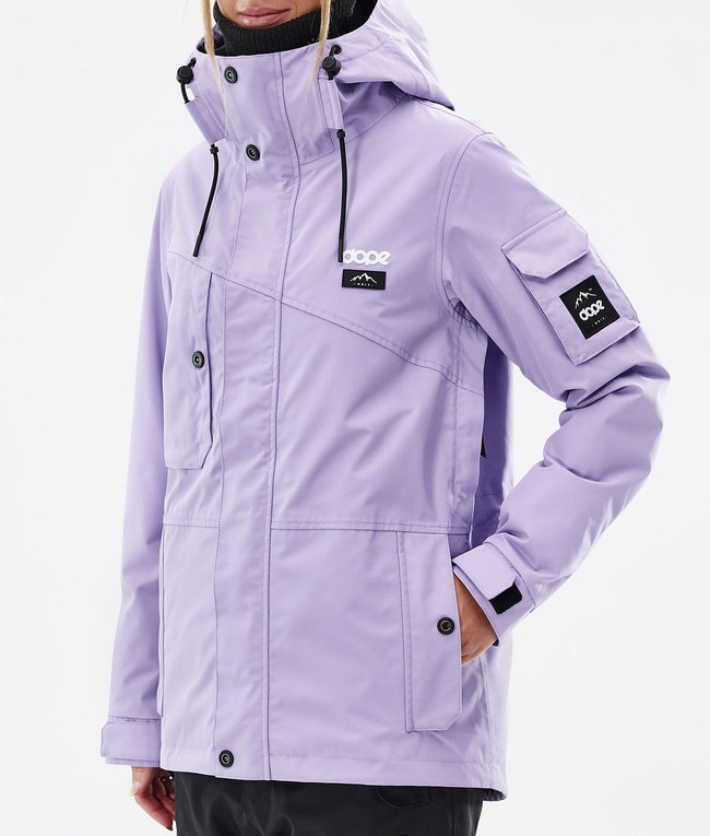 Women Dope Adept W Snowboard Jackets Purple | REUAVKS-70