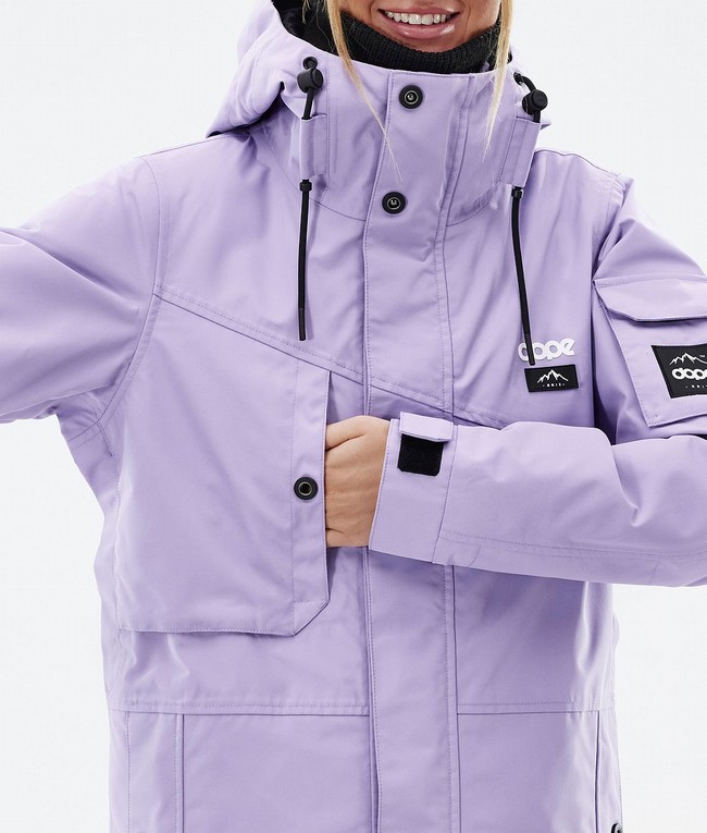 Women Dope Adept W Snowboard Jackets Purple | REUAVKS-70