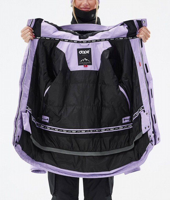 Women Dope Adept W Snowboard Jackets Purple | REUAVKS-70