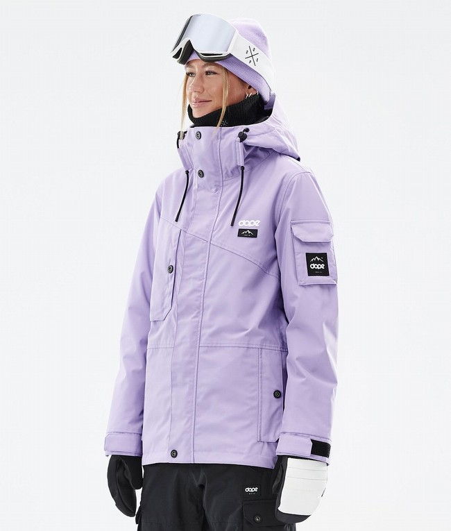 Women Dope Adept W Snowboard Jackets Purple | REUAVKS-70