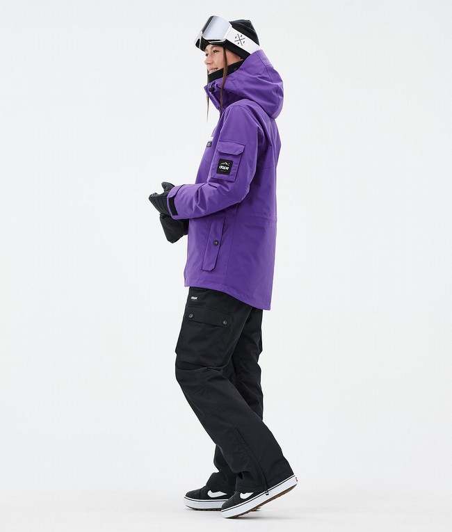 Women Dope Adept W Snowboard Jackets Purple | NSBDXEK-49