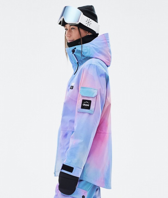 Women Dope Adept W Snowboard Jackets Purple | ACYTBUV-14