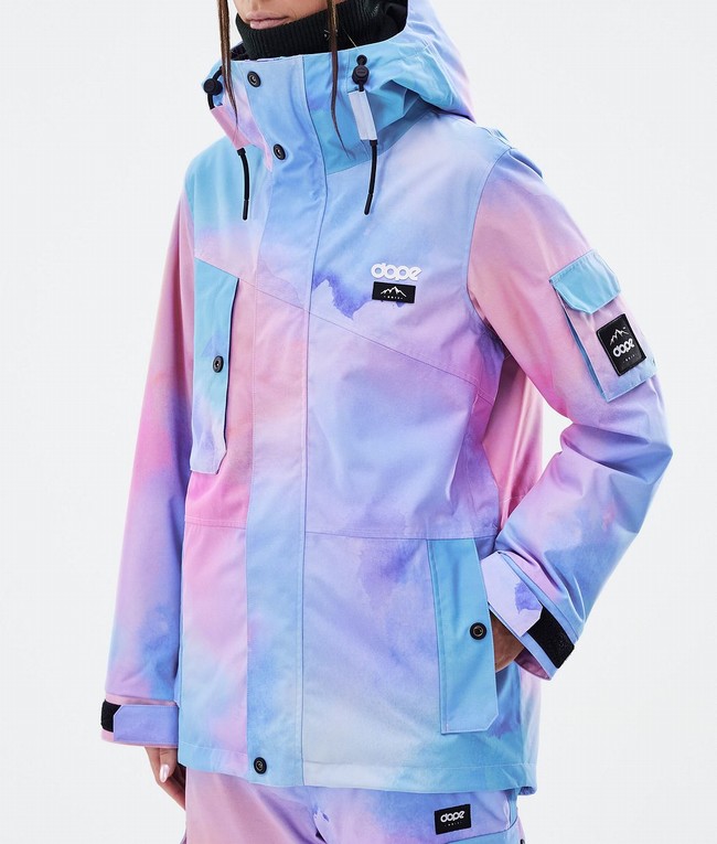 Women Dope Adept W Snowboard Jackets Purple | ACYTBUV-14