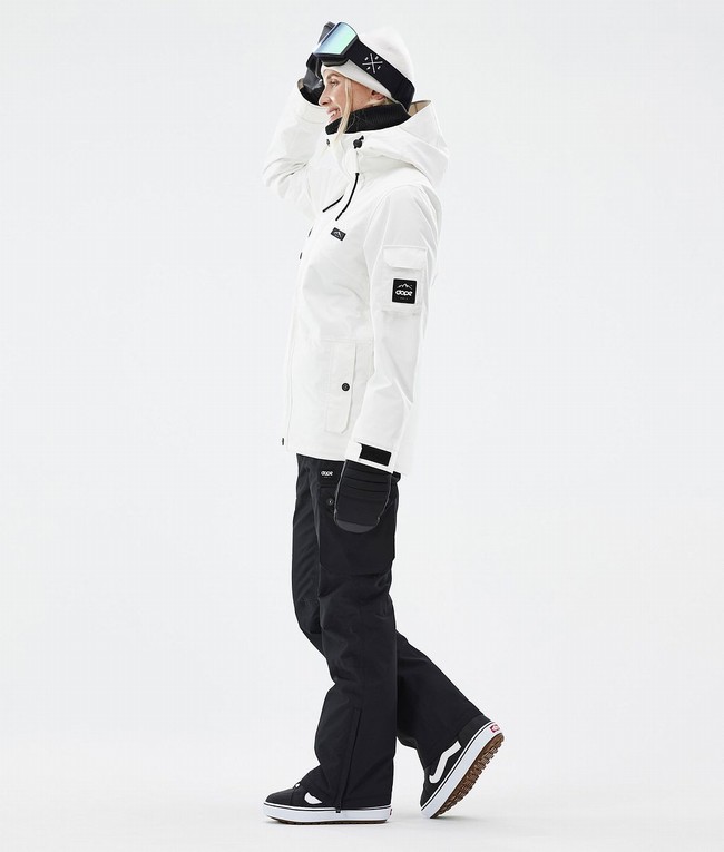 Women Dope Adept W Snowboard Jackets White | IXHNVTG-10