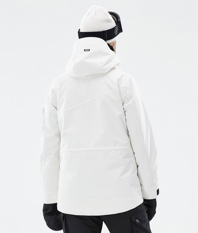 Women Dope Adept W Snowboard Jackets White | IXHNVTG-10