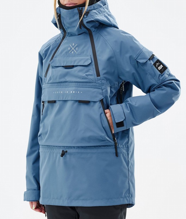 Women Dope Akin W Ski Jackets Blue / Grey | AWPZRJO-41