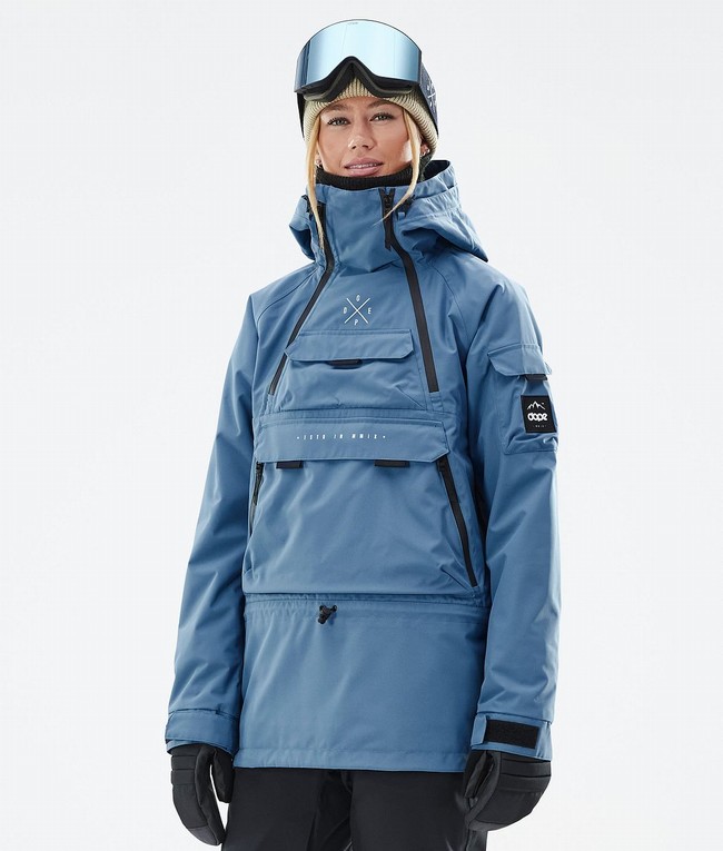 Women Dope Akin W Ski Jackets Blue / Grey | AWPZRJO-41