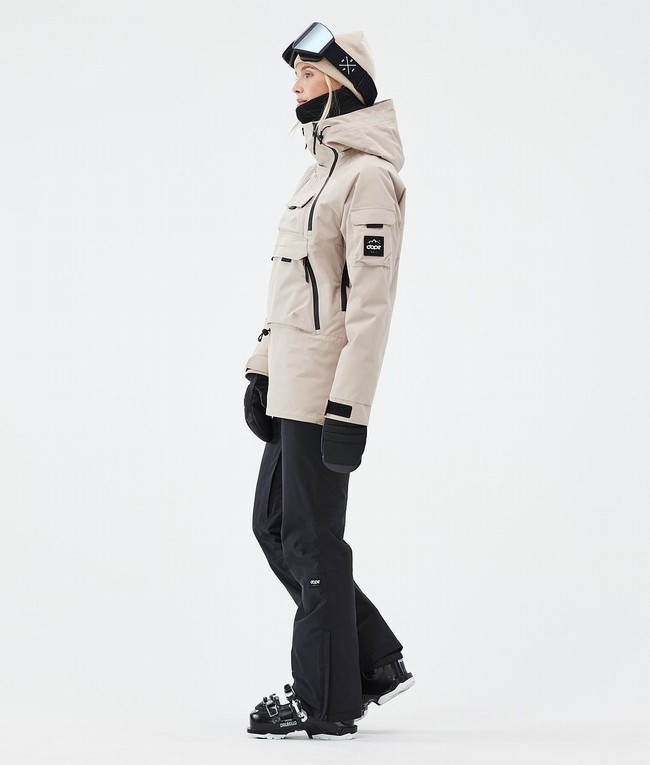 Women Dope Akin W Ski Jackets Brown | QZBVLHG-43