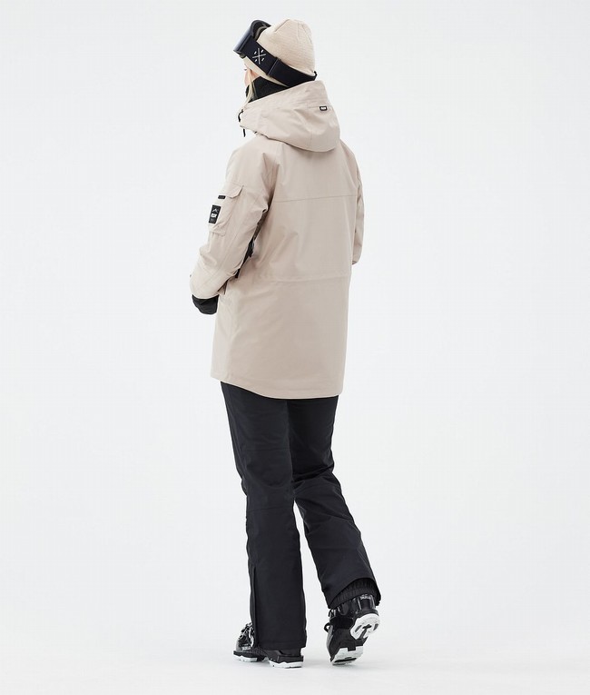 Women Dope Akin W Ski Jackets Brown | QZBVLHG-43