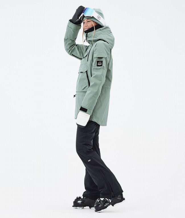 Women Dope Akin W Ski Jackets Green | ACJHGBK-04