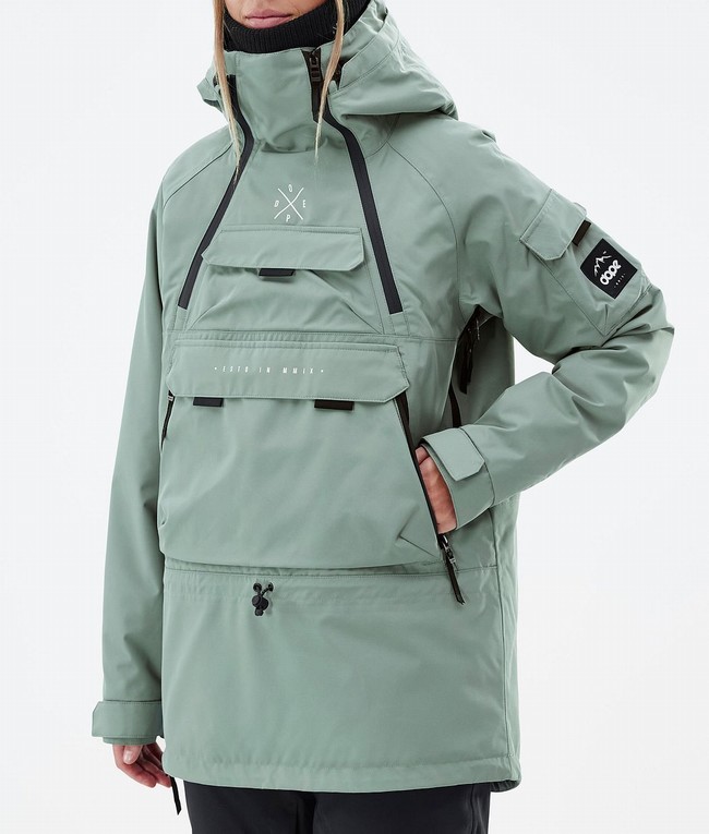 Women Dope Akin W Ski Jackets Green | ACJHGBK-04