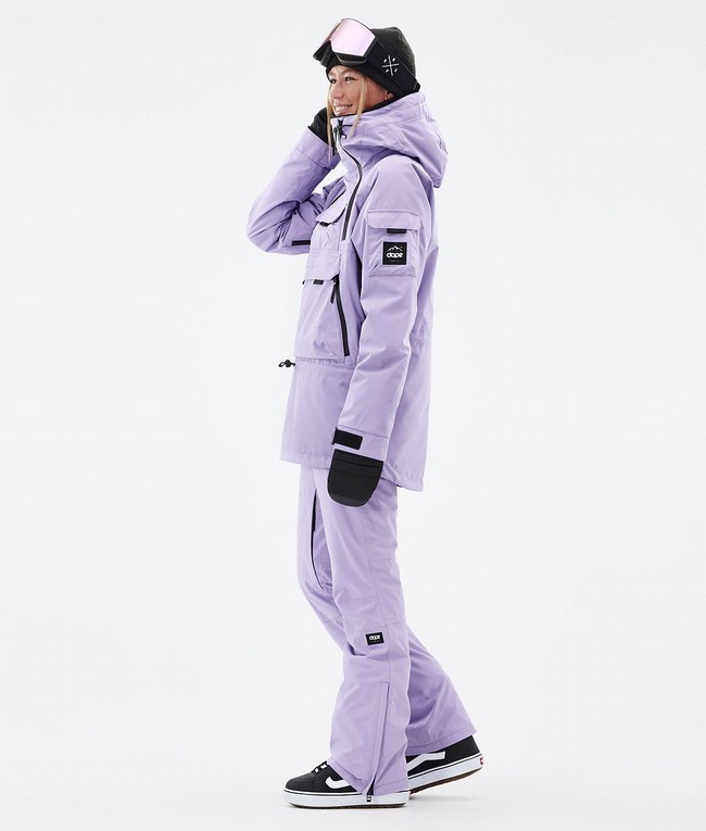 Women Dope Akin W Snowboard Jackets Purple | BJYMOEQ-46