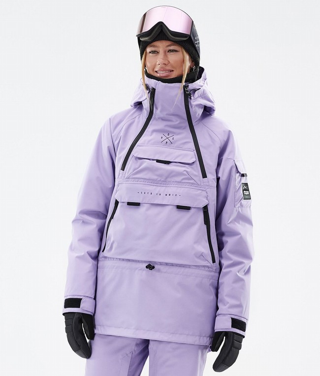 Women Dope Akin W Snowboard Jackets Purple | BJYMOEQ-46