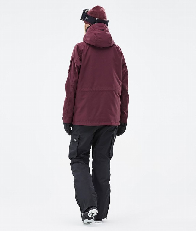 Women Dope Annok W Ski Jackets Burgundy | KPBQWSL-36