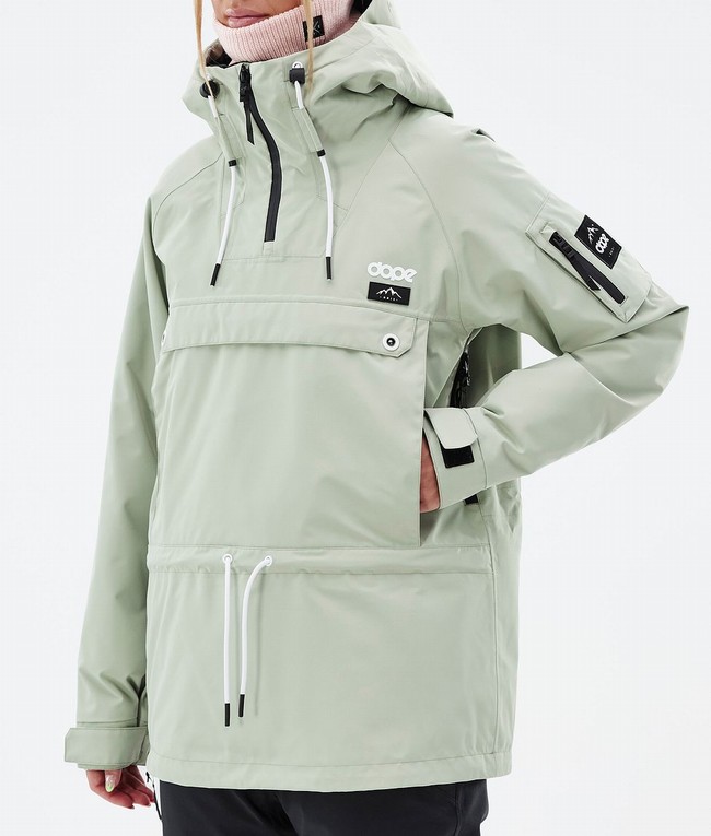 Women Dope Annok W Ski Jackets Green | HWLIGFE-92