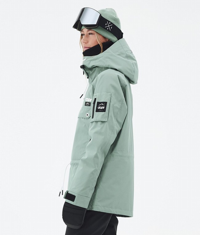 Women Dope Annok W Ski Jackets Green | YFRLTDB-90