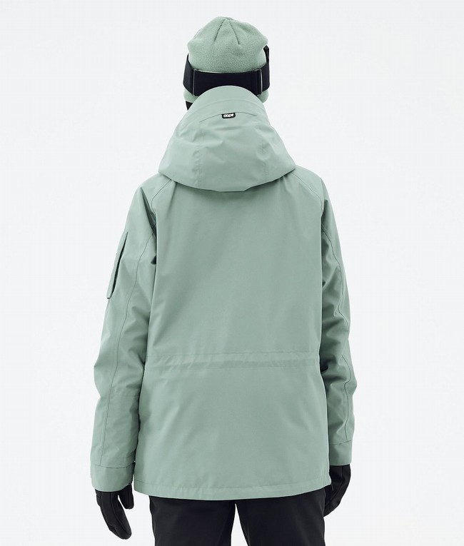 Women Dope Annok W Ski Jackets Green | YFRLTDB-90