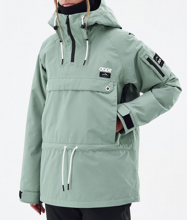 Women Dope Annok W Ski Jackets Green | YFRLTDB-90