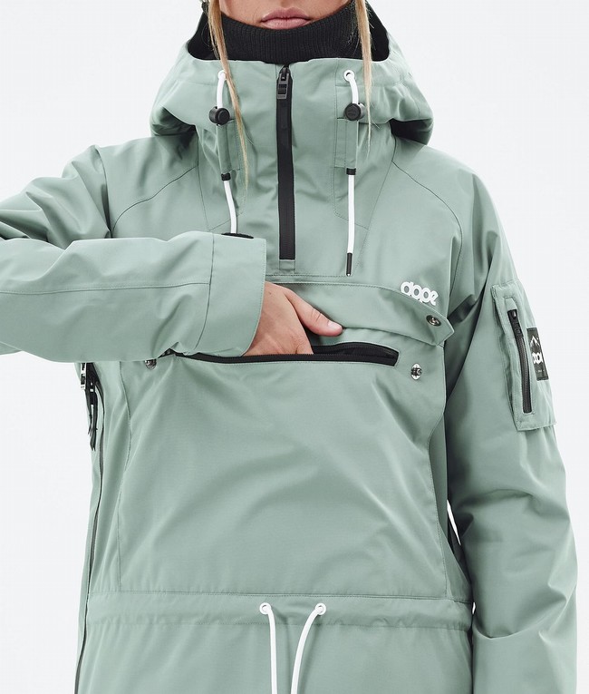 Women Dope Annok W Ski Jackets Green | YFRLTDB-90