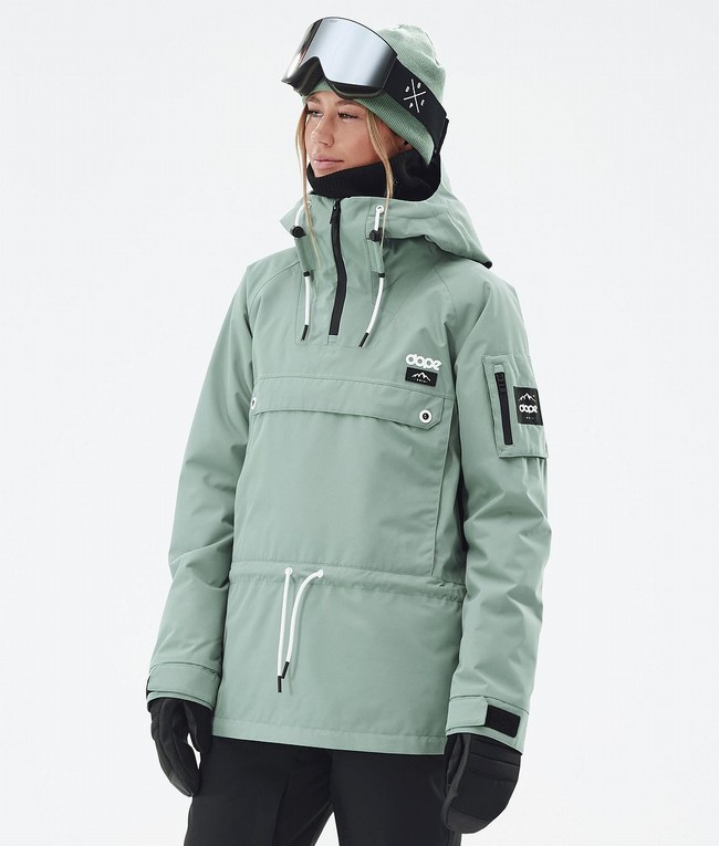 Women Dope Annok W Ski Jackets Green | YFRLTDB-90