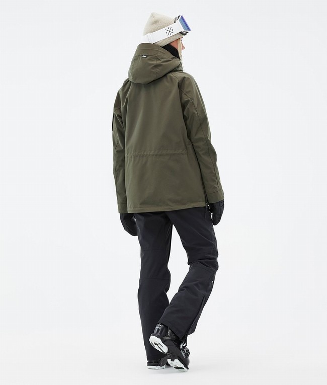 Women Dope Annok W Ski Jackets Olive / Green | NUKVROH-16