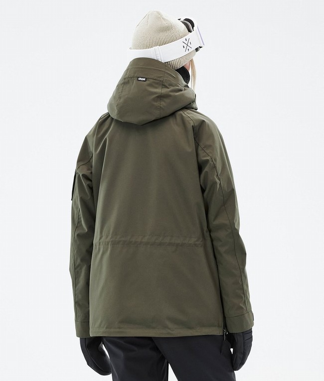 Women Dope Annok W Ski Jackets Olive / Green | NUKVROH-16