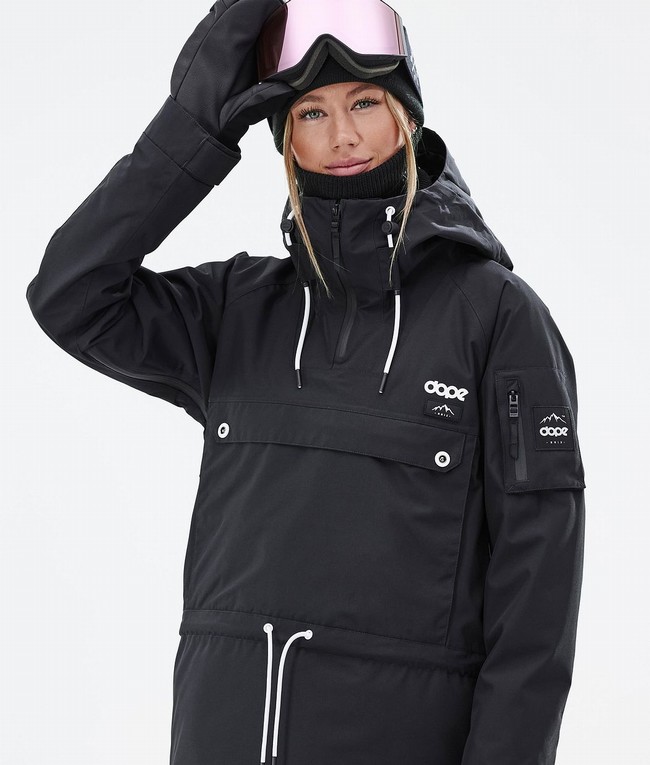 Women Dope Annok W Snowboard Jackets Black | CKILOUJ-78