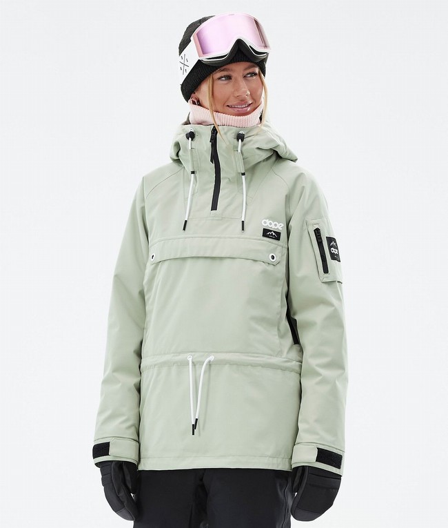 Women Dope Annok W Snowboard Jackets Green | IRONELV-86