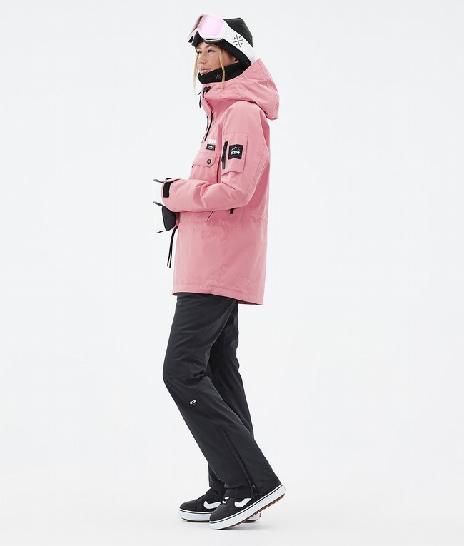 Women Dope Annok W Snowboard Jackets Pink | IHFOWLD-97