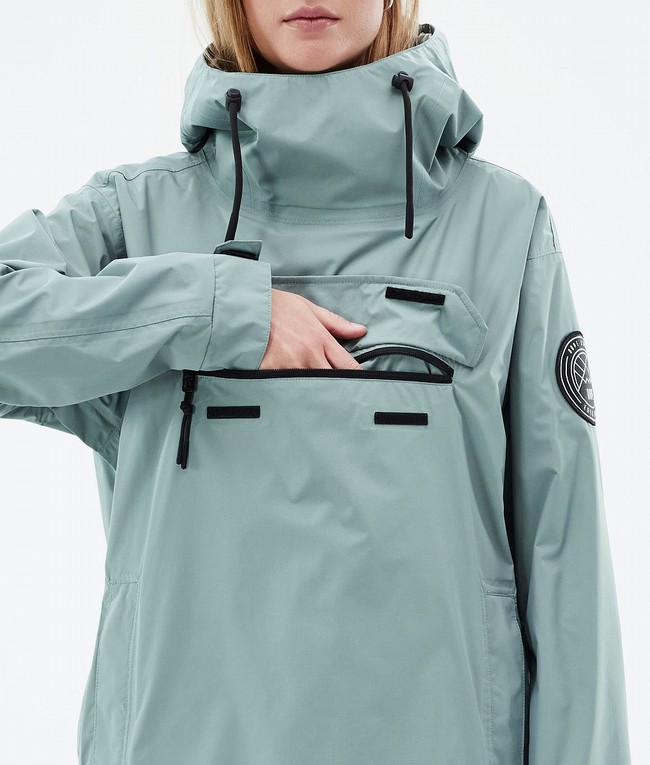 Women Dope Blizzard Light W Outdoor Jackets Green | FNCIKBW-96