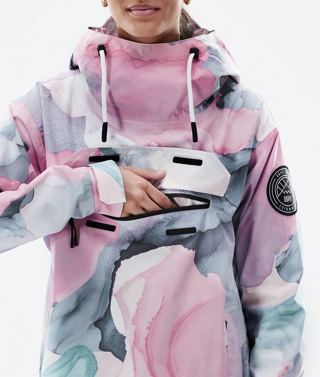 Women Dope Blizzard Light W Outdoor Jackets Pink | KXNVGZH-40