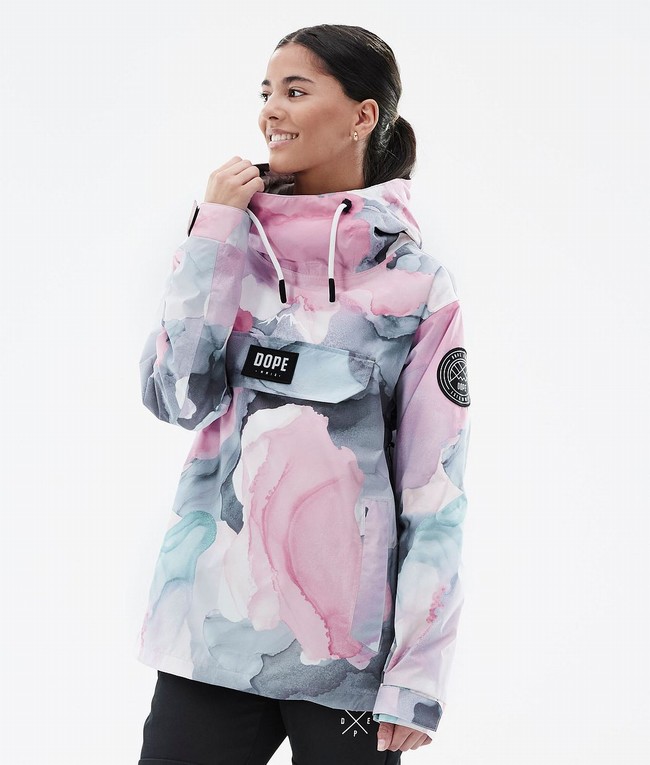 Women Dope Blizzard Light W Outdoor Jackets Pink | KXNVGZH-40