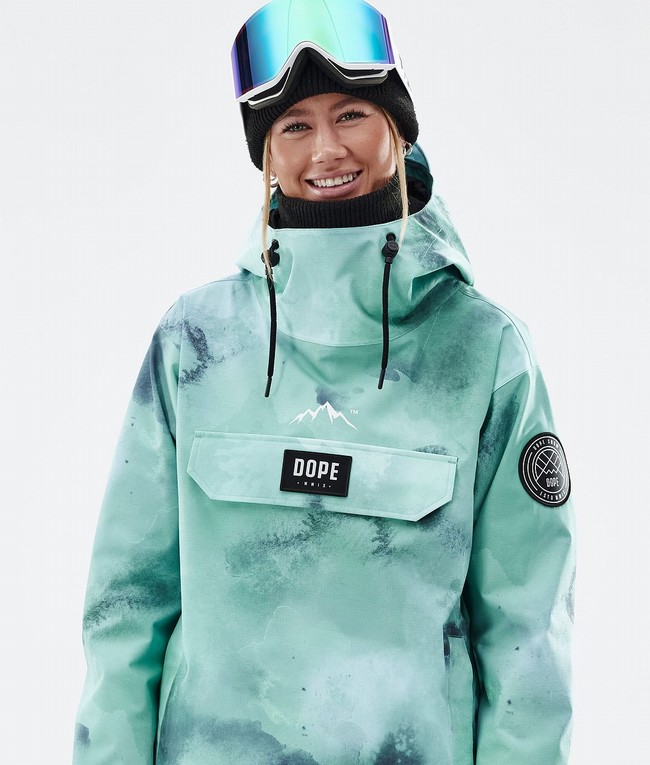 Women Dope Blizzard W 2022 Ski Jackets Green | ETZXUVF-64