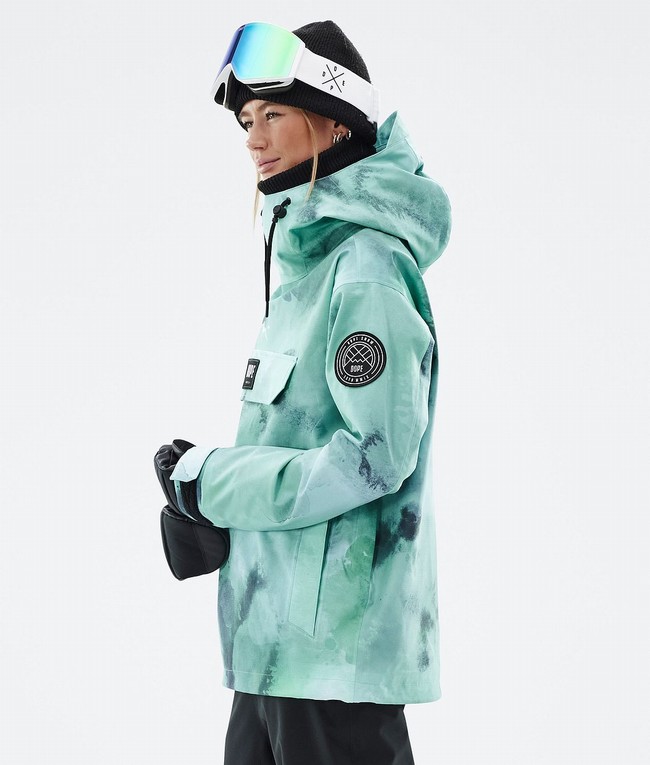 Women Dope Blizzard W 2022 Ski Jackets Green | ETZXUVF-64