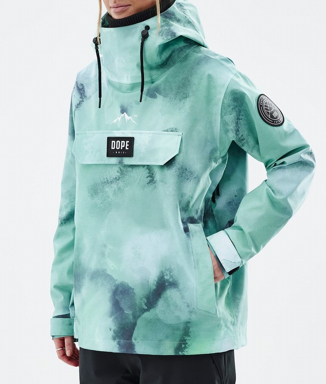 Women Dope Blizzard W 2022 Ski Jackets Green | ETZXUVF-64