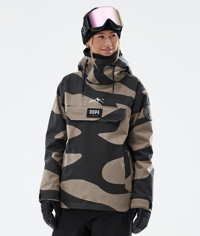 Women Dope Blizzard W 2022 Ski Jackets Grey | KEQRCVL-57