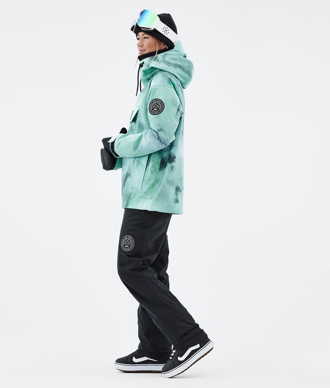 Women Dope Blizzard W 2022 Snowboard Jackets Green | NDIRQFG-46