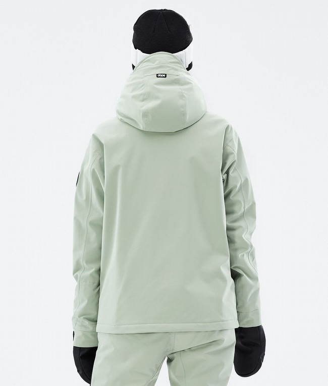 Women Dope Blizzard W Full Zip Ski Jackets Green | ACXNMJB-91