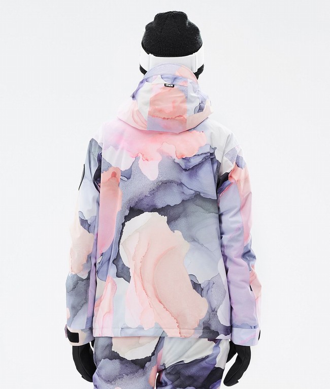 Women Dope Blizzard W Full Zip Ski Jackets Coral | SKVEDZW-46