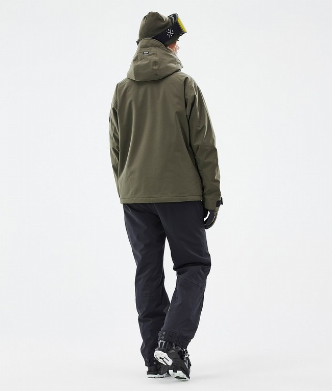 Women Dope Blizzard W Full Zip Ski Jackets Olive / Green | VQZDUJP-64