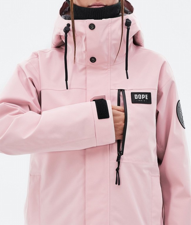 Women Dope Blizzard W Full Zip Ski Jackets Pink | IVCHZOG-64