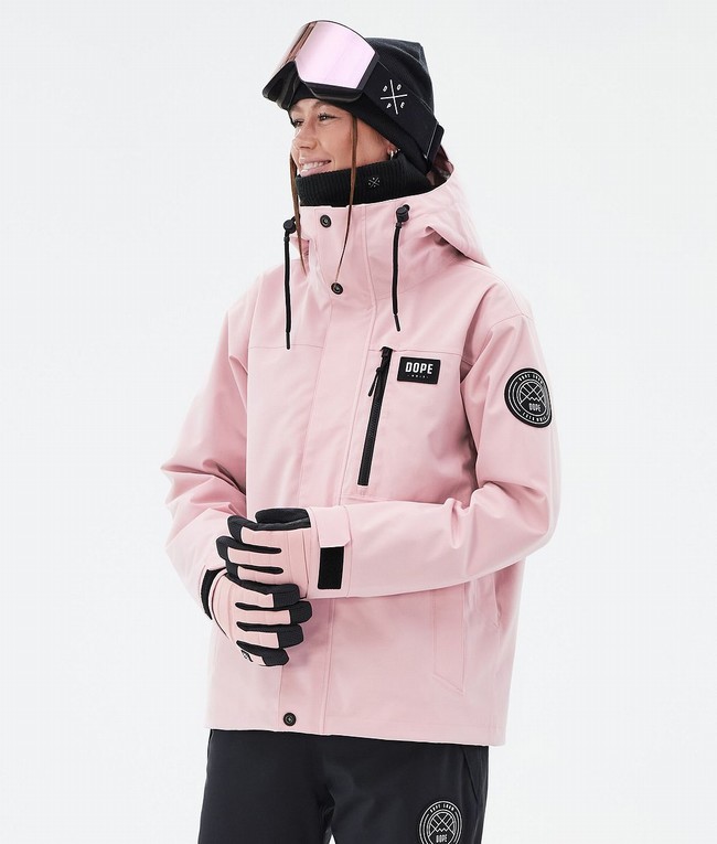 Women Dope Blizzard W Full Zip Ski Jackets Pink | IVCHZOG-64